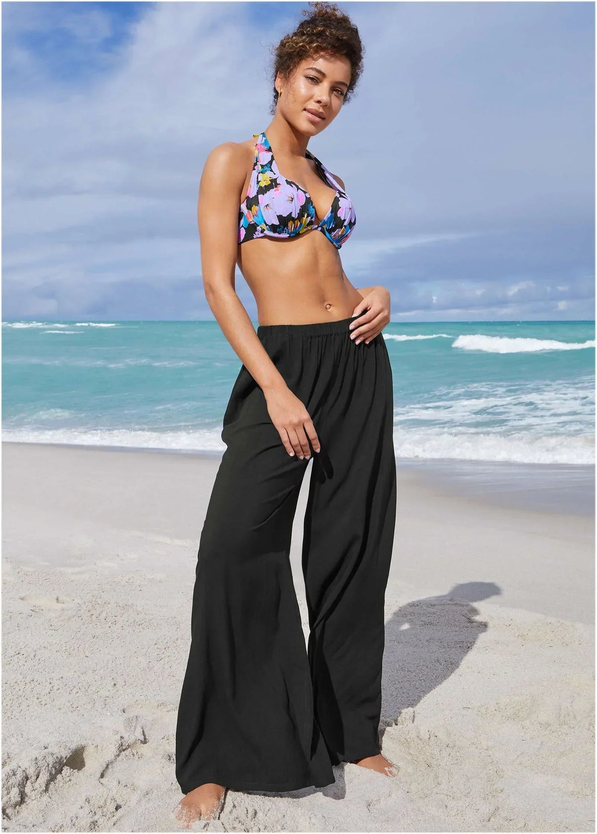 Palazzo Cover Up Pant Black Beauty