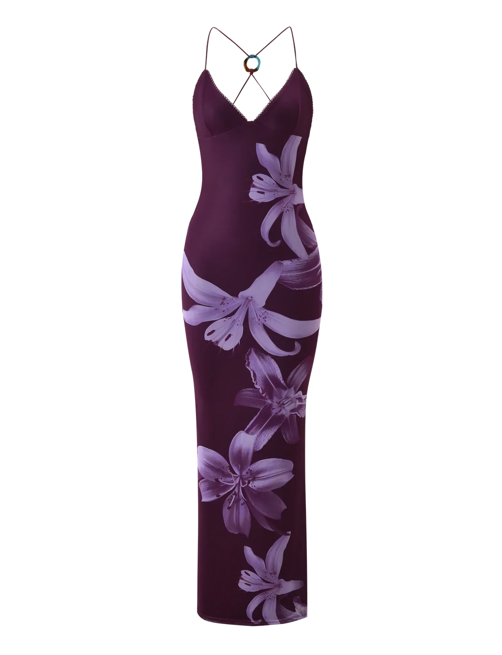 ORIELLE MAXI DRESS PLUM ORCHID