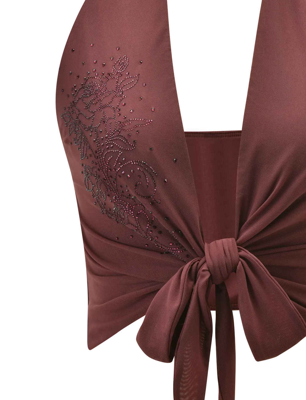 GEORGIE DIAMANTE TOP CHOCOLATE