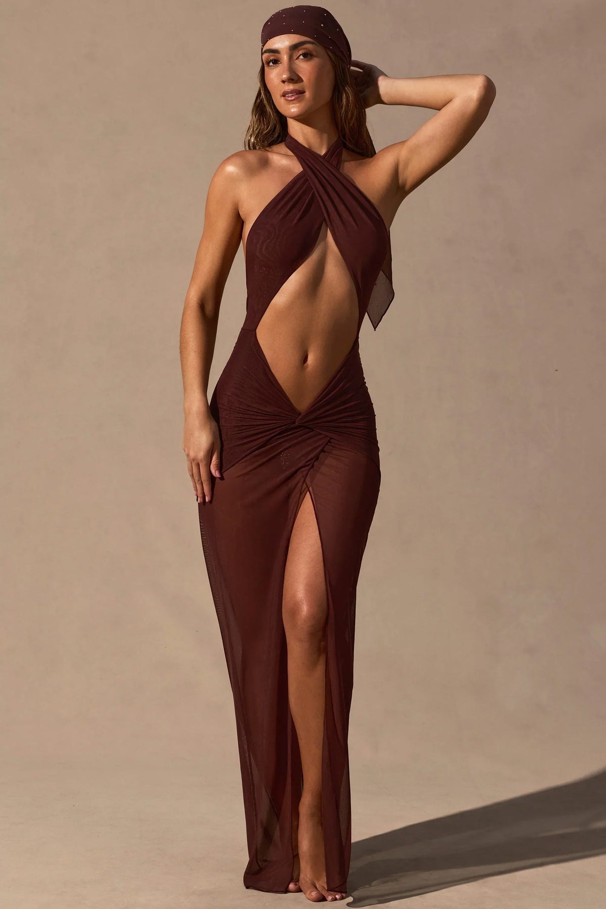 Headscarf in Espresso Brown